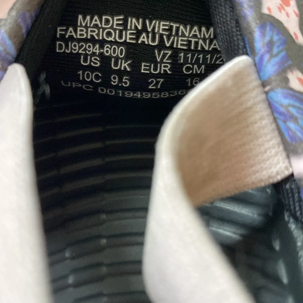 NIKE Kawa Slide Sandals Butterfly Pink Blue Slip On Strap